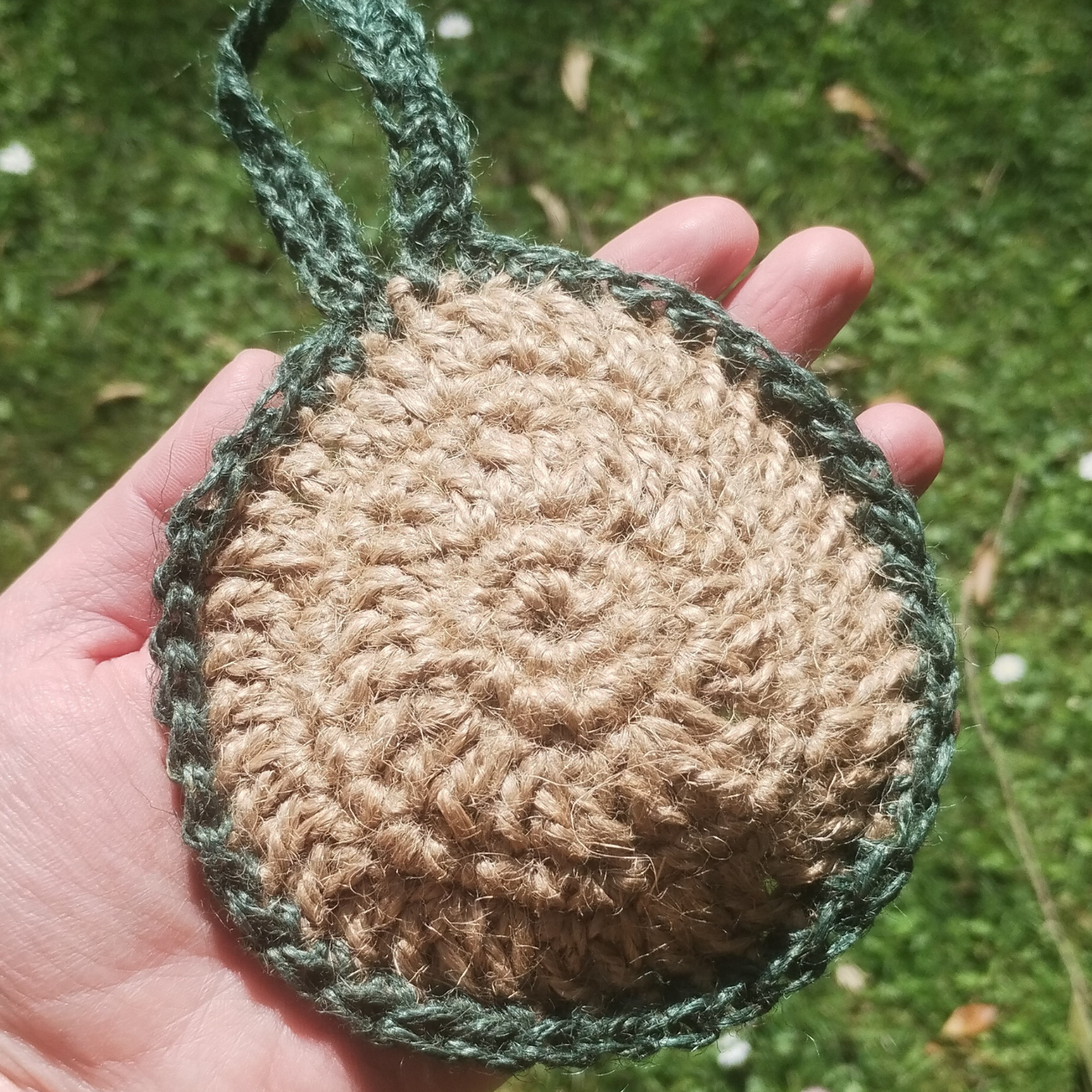 Crocheted Jute Scrubber