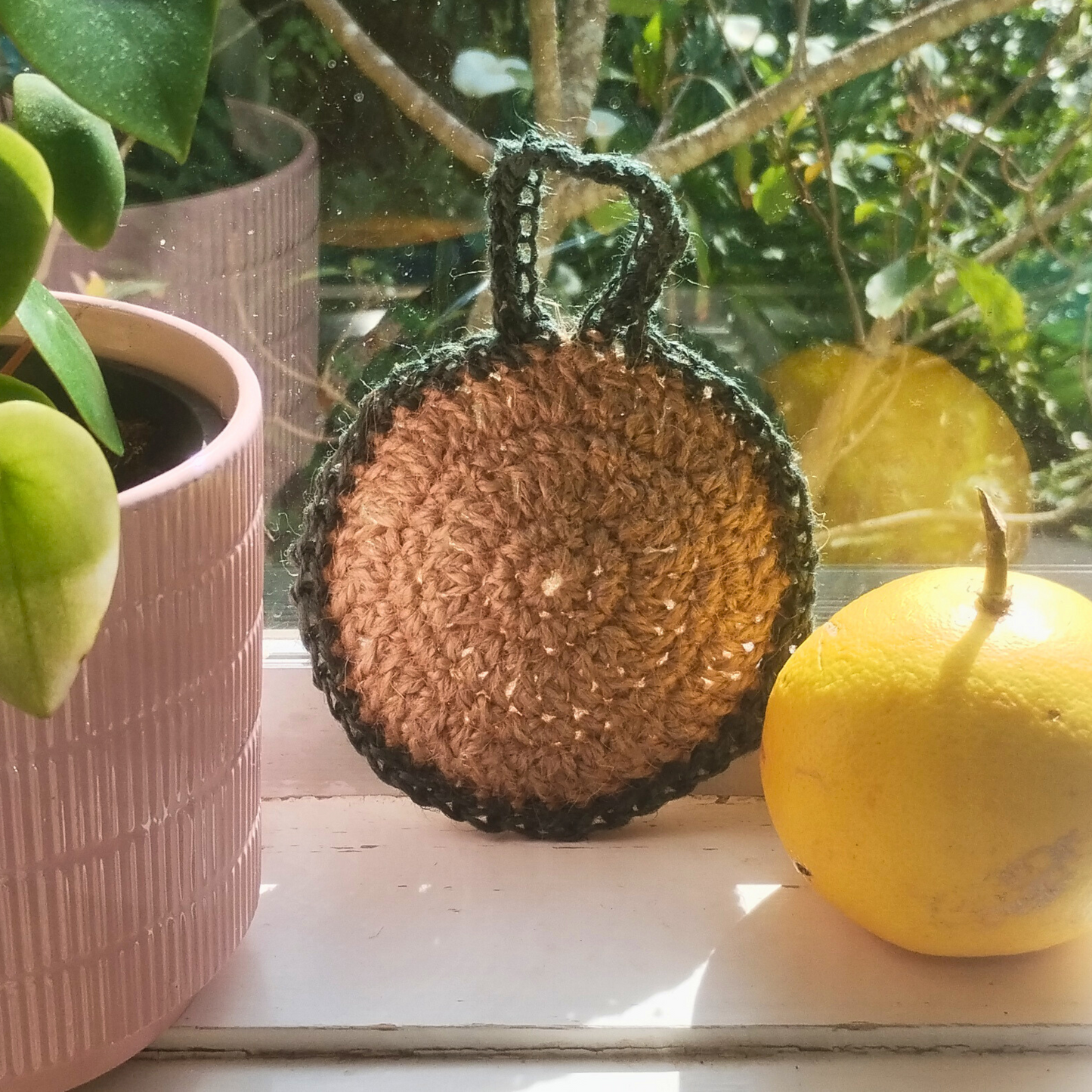Crocheted Jute Scrubber